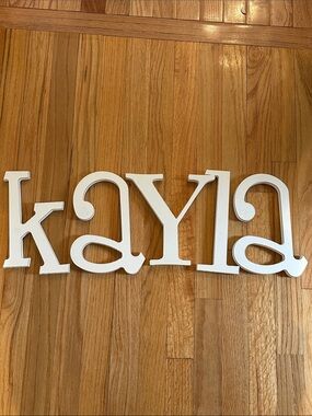 "Kayla" Pottery Barn Kids Wall Letters